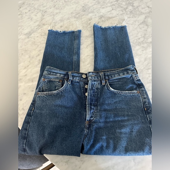 Agolde Riley High Rise Crop Jeans - Picture 7 of 7
